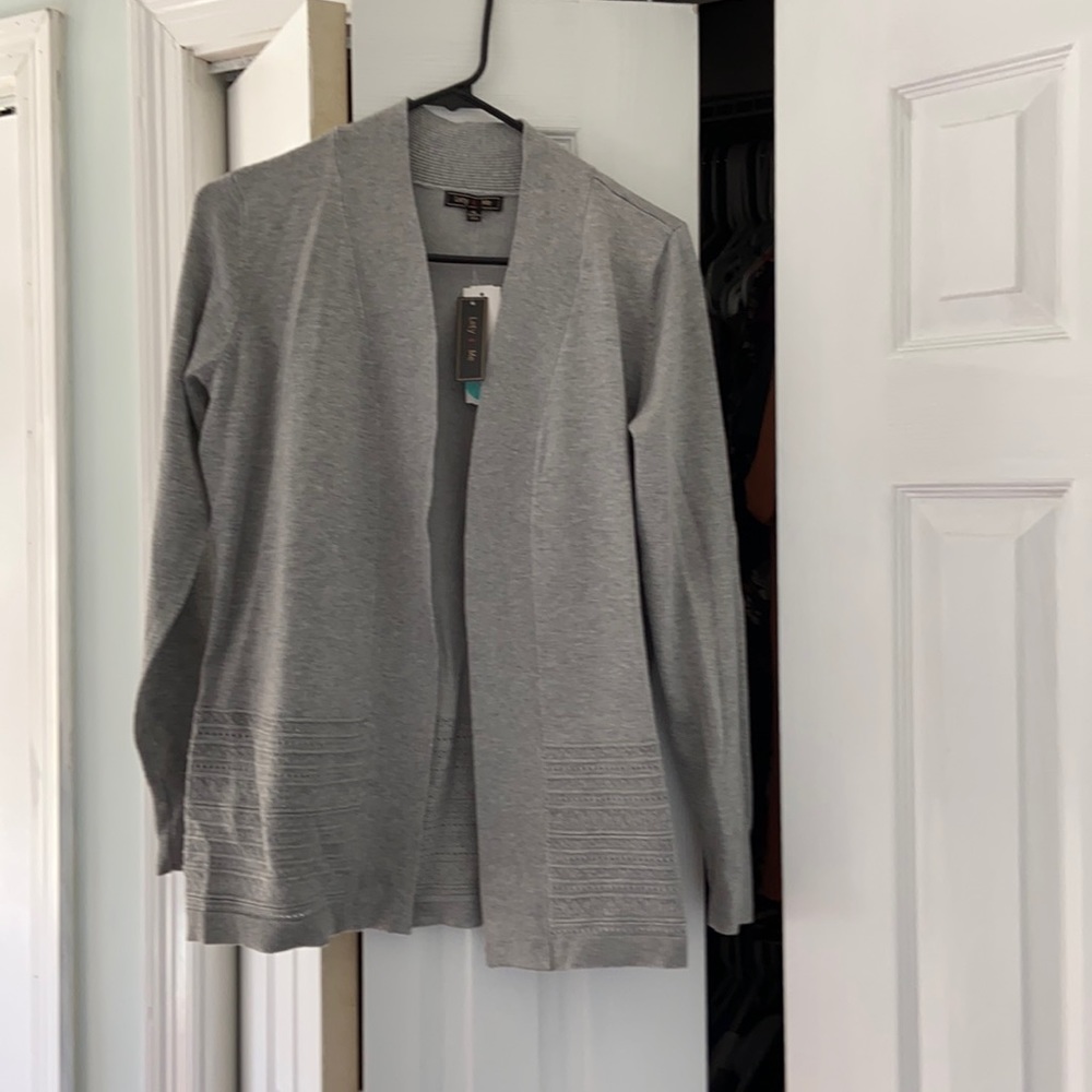 Lety and Me grey cardigan